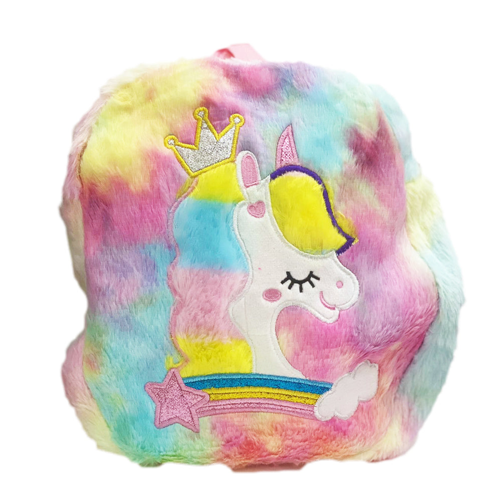 (NET) Plush Unicorn Backpack