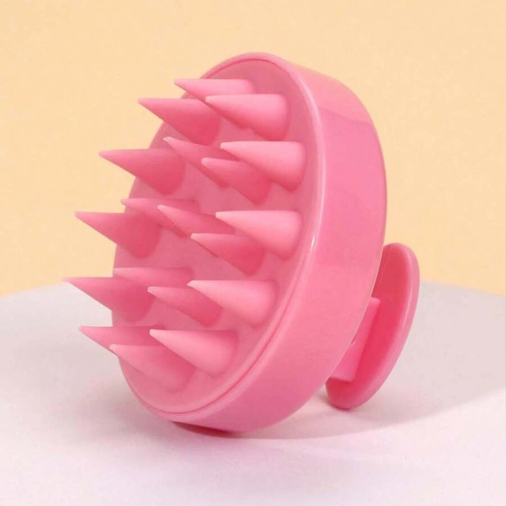 (NET) Silicone Massage Shampoo Comb Hair Cleaning Comb