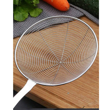 Wooden and stainless steel skimmer strainer pot