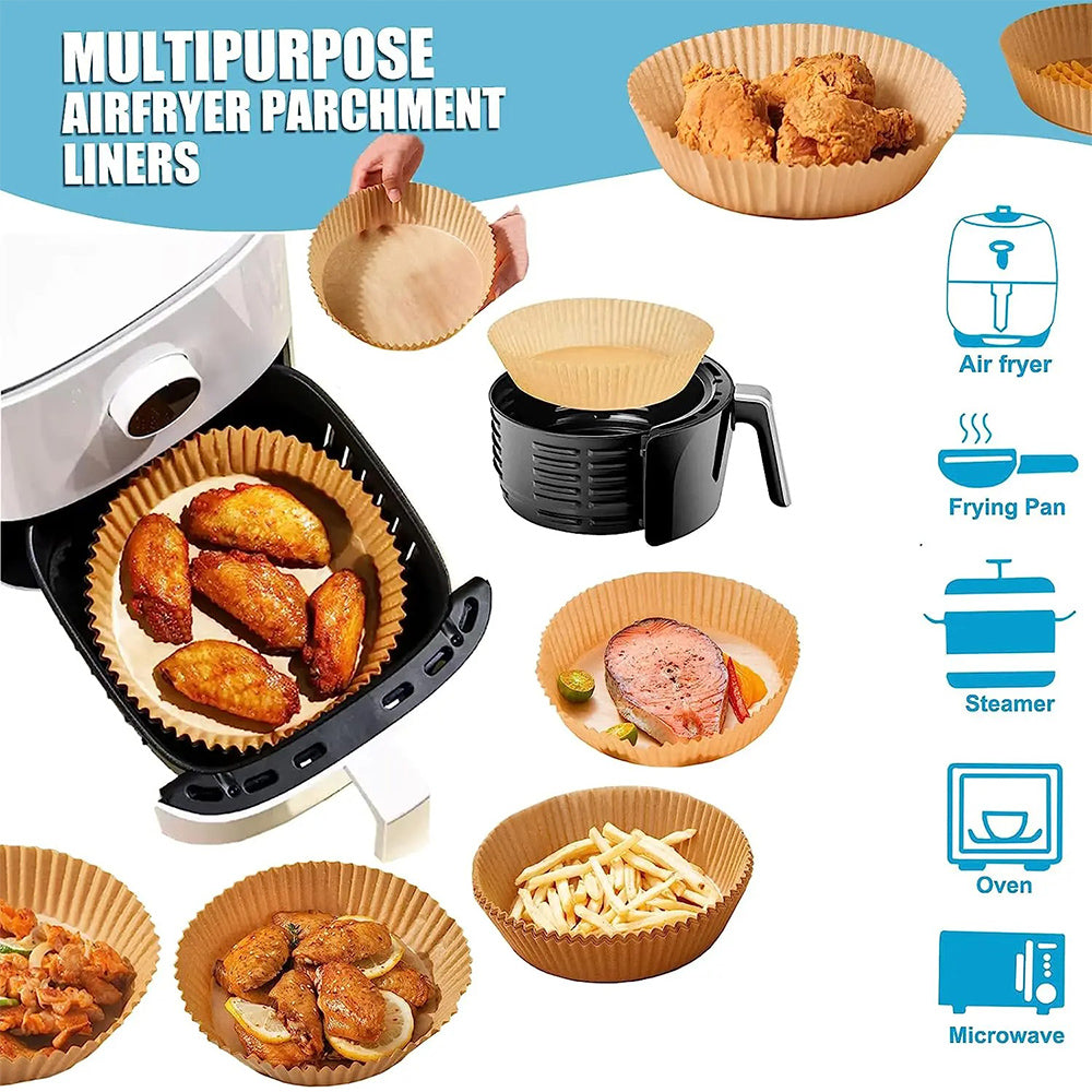 Air Fryer Liners Disposable Paper 50 Pcs