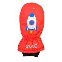 Kids' Rocket Design Gloves - Multi-Color Options