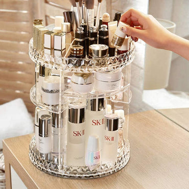 60 Degree Rotating Cosmetic Organizer With 6 Adjustable Layers / JN:199