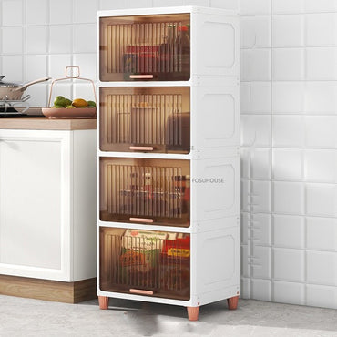 (Net) Contemporary 5-Layer Storage Cabinet with Dark Transparent Drawers / 73976 / JP-2200