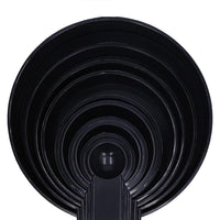(net) Black Plastic Measuring Spoon 10 Pcs