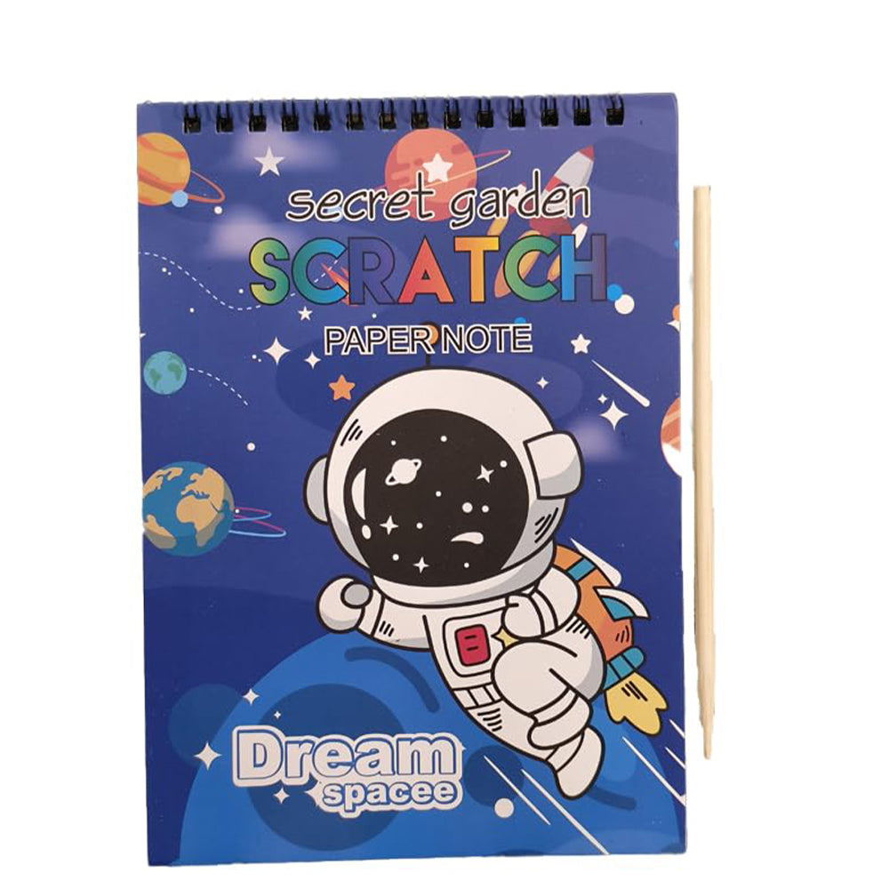 Large Magic Color Rainbow Scratch Paper Note Book