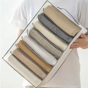 Clothes Organizer 6 Divisions With Handle