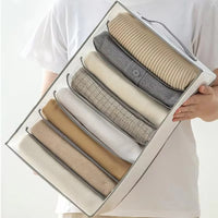 (net) Clothes Organizer 6 Divisions With Handle