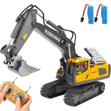 (NET)Remote Control Excavator 11 Channel RC Excavator Truck Toy