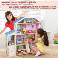 (Net) Wooden Grand Mansion Doll house Playset