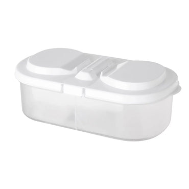 2 Grid Reusable Plastic Food Storage Containers with Lid