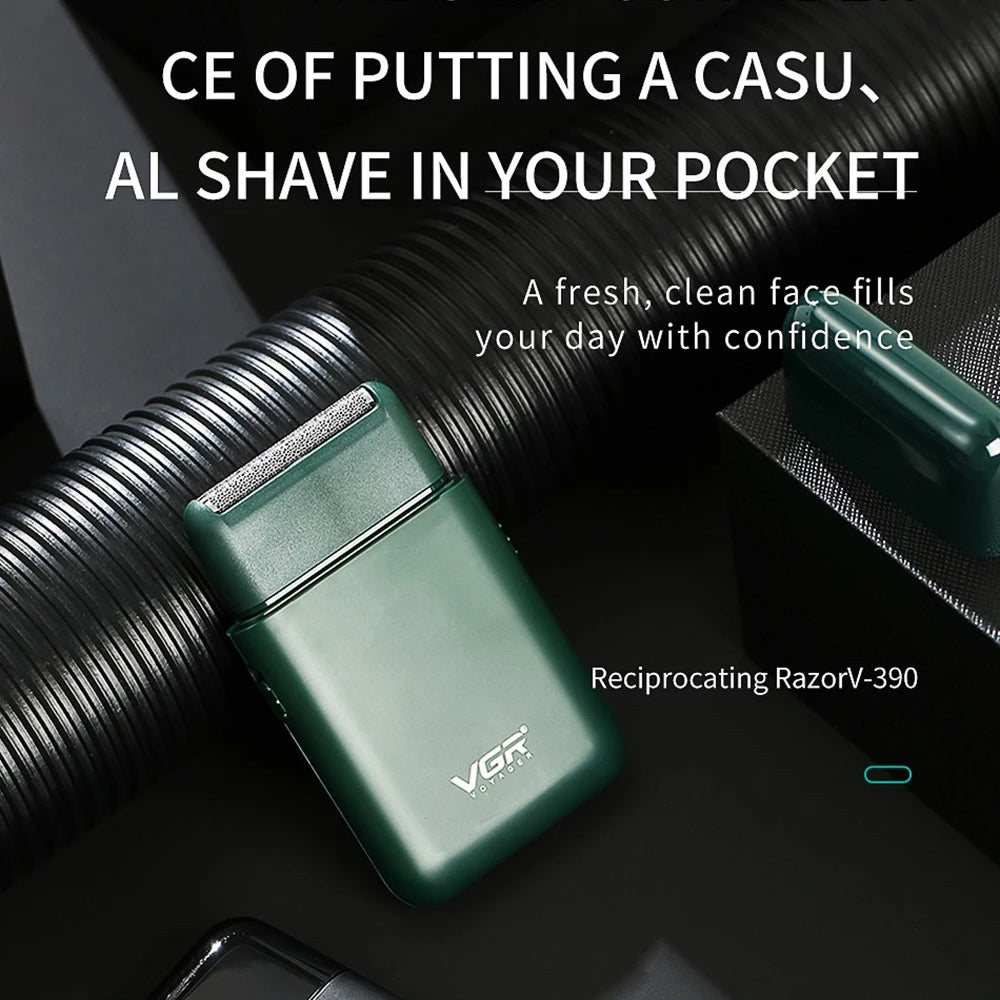 (NET) VGR Compact Portable Electric Shaver Machine For Men / V-390