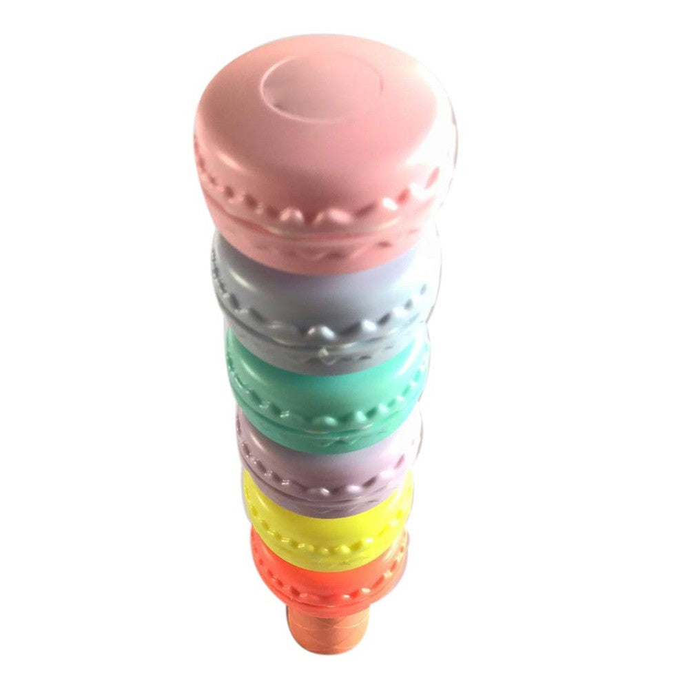 6 Color Burger Shape Highlighter Pens