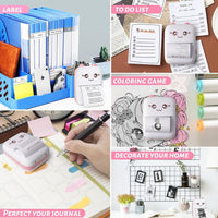 (Net) Mini Pocket Printer, Gifts for Kids, Portable Thermal Printer for Pictures/Retro-Style Photos/Receipts/Notes/Lists/Label/Memo/QR Codes, Smart Printer with Android or iOS APP / 90758/ C9