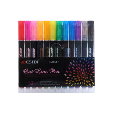 Out Line Pen Set Of 12 Pcs / RM1547