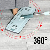 Mop Scratch Cleaning Automatic Spin Mop Bucket Flat Squeeze Hand Free Wringing Magic Microfiber Mop Home Floor Cleaning Mop / 406768