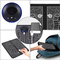 Ems Foot Massager Foot Circulation Device USB Rechargeable Electric Foot Stimulator Massager For Home and Office Use Promoting Blood Circulation Muscle Pain Relief / MA-860