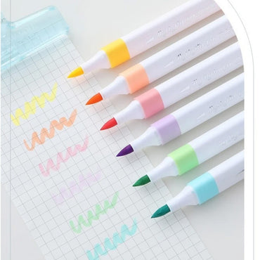 6 Color Pastel Highlighter Pen Set / 290695