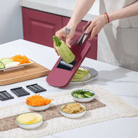 Convenient vegetable cutter chopper for vegetables and fruits 5 in 1 veggie slicer