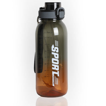 (Net) Leakproof And High Temperature Resistant Gradient Color Plastic Cup With Straw 1100 ML