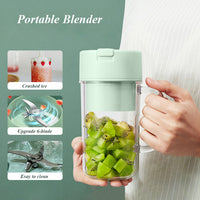 Straw Type, Juicing Cup, Portable Mini Juicer Straw Cup USB Rechargeable Electric Juicer Fruit Milkshake Blender / HS-08