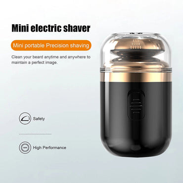 2 in 1 Men Mini Electric Shaver Painless Wet Dry Double Use Man Washable Men's Pocket Size Trimmers Portable Razor For Beard / 135563