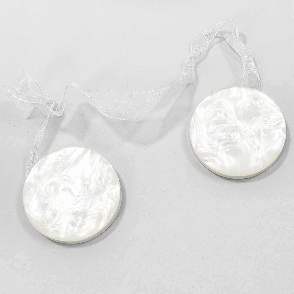 Curtain Magnets Mother of Pearl Style Simple Round Shape 1 Pc