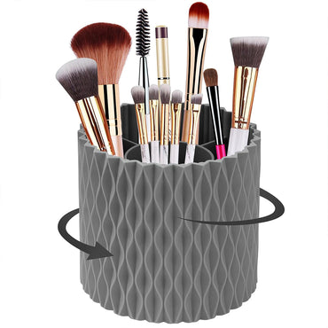 Makeup Brush Holder Organizer Rotatable Cosmetics Brushes Storage