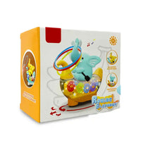 Electric Animal Train Toy with Dazzling Lights and Music