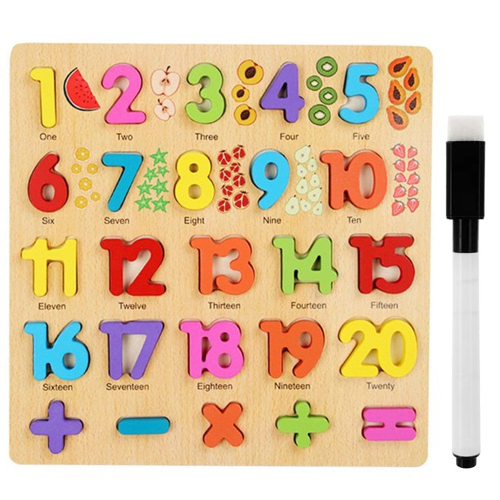 Preschool Alphabet Number Puzzle with Whiteboard - Your Child's Gateway to Early Learning