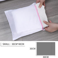 (net) Laundry Bags Premium Durable White Zippered Polyester