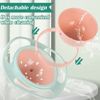 Baby Bowl Kids Rotation Smooth 360 Degrees Dining Entertaining Anti Spill Bowl