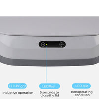 (Net) Smart Sensor Trash Can Plastic to Go Containers Woven Trash Can Smart Garbage Can Touchless Kitchen Box Garbage Storage Container / ZSW-L12