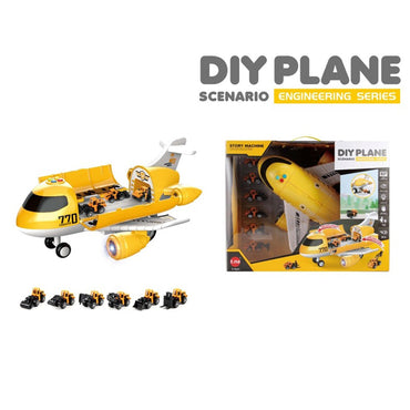 (NET) Yellow Transport Plane Police With A String Cars Sound