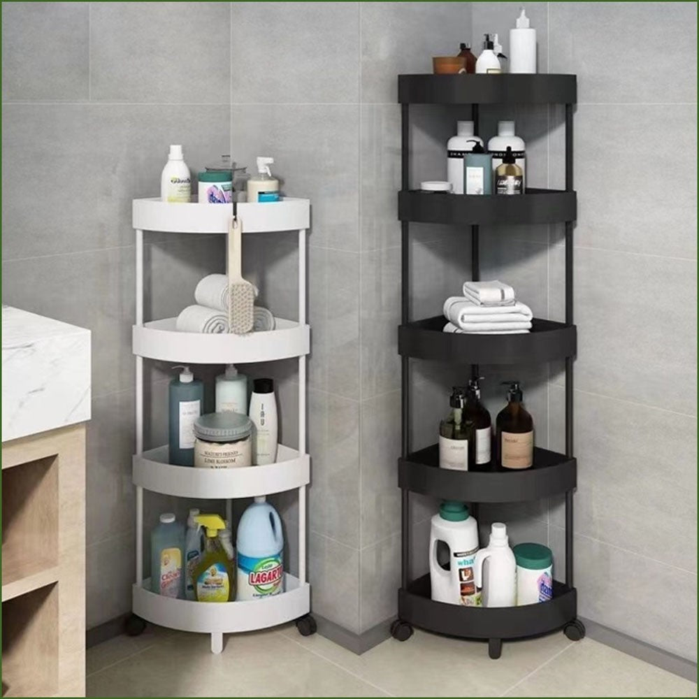 Corner Storage Rack, 3Layers Rational Use Of Corner Space Get Rid Of Clutter