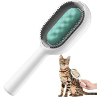 (Net) Clean Hair Removing Comb Sticky Brush For Cats Dog Cuddles, Pet Hair Remover with Wet Wipes for Long & Short Haired
