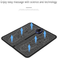 Ems Foot Massager Foot Circulation Device USB Rechargeable Electric Foot Stimulator Massager For Home and Office Use Promoting Blood Circulation Muscle Pain Relief / MA-860