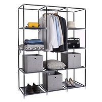 (Net) HCX Storage Wardrobe Portable Closet Organizer Wardrobe Storage Organizer with 10 Shelves Quick and Easy to Assemble Extra Space / 68150