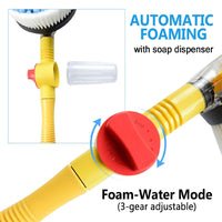 (Net) MACHSWON Rotating Car Wash Brush, Automatic Rotating Washing Brush, High Pressure Water with Soap Reservoir for Washing Car / BD-705