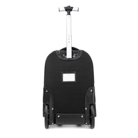 (NET) Black Backpack Trolley Bag 3 Pcs