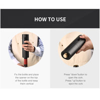 Electric Wine Opener Corkscrew Battery Operated Automatic Bottle Opener Electric Red Wine Opener