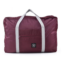 (net) New Nylon Foldable Travel Bag Unisex Large Capacity Luggage Bag