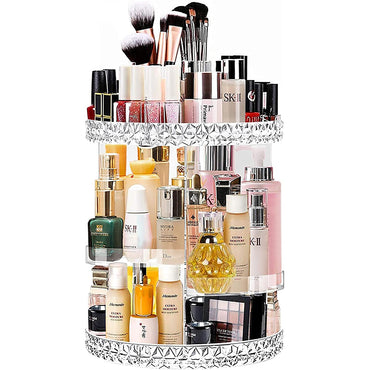 60 Degree Rotating Cosmetic Organizer With 6 Adjustable Layers / JN:199