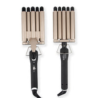 (Net) Curling Iron Hair Wave Curler Temperature Adjustable Four Barrels Hair Iron Hair Waver Iron Ceramic Tourmaline Crimper Hair Iron With Dual Voltage / XR-8832