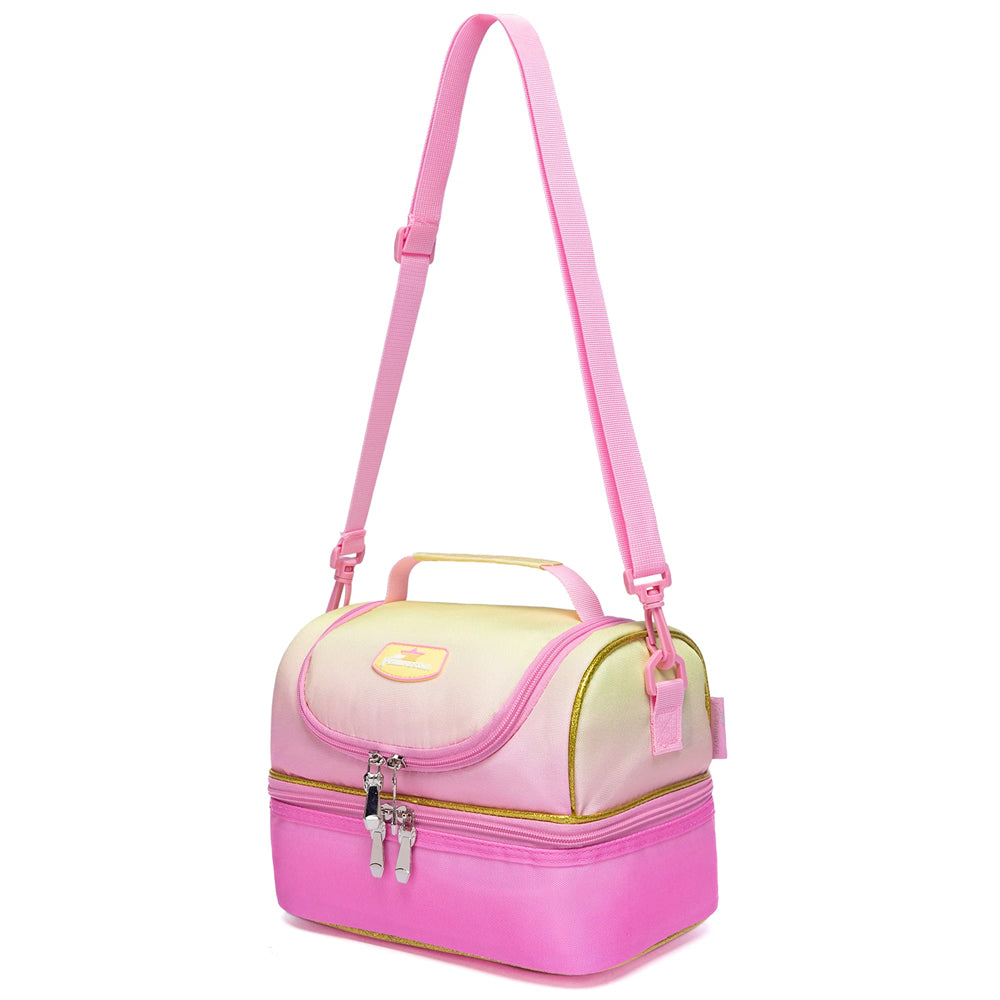 (NET) Pink Kids Lunch Bag Insulated Bento
