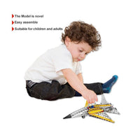 249PCS Kids Metal Screw Nut Assembly Battle Aircraft Toy