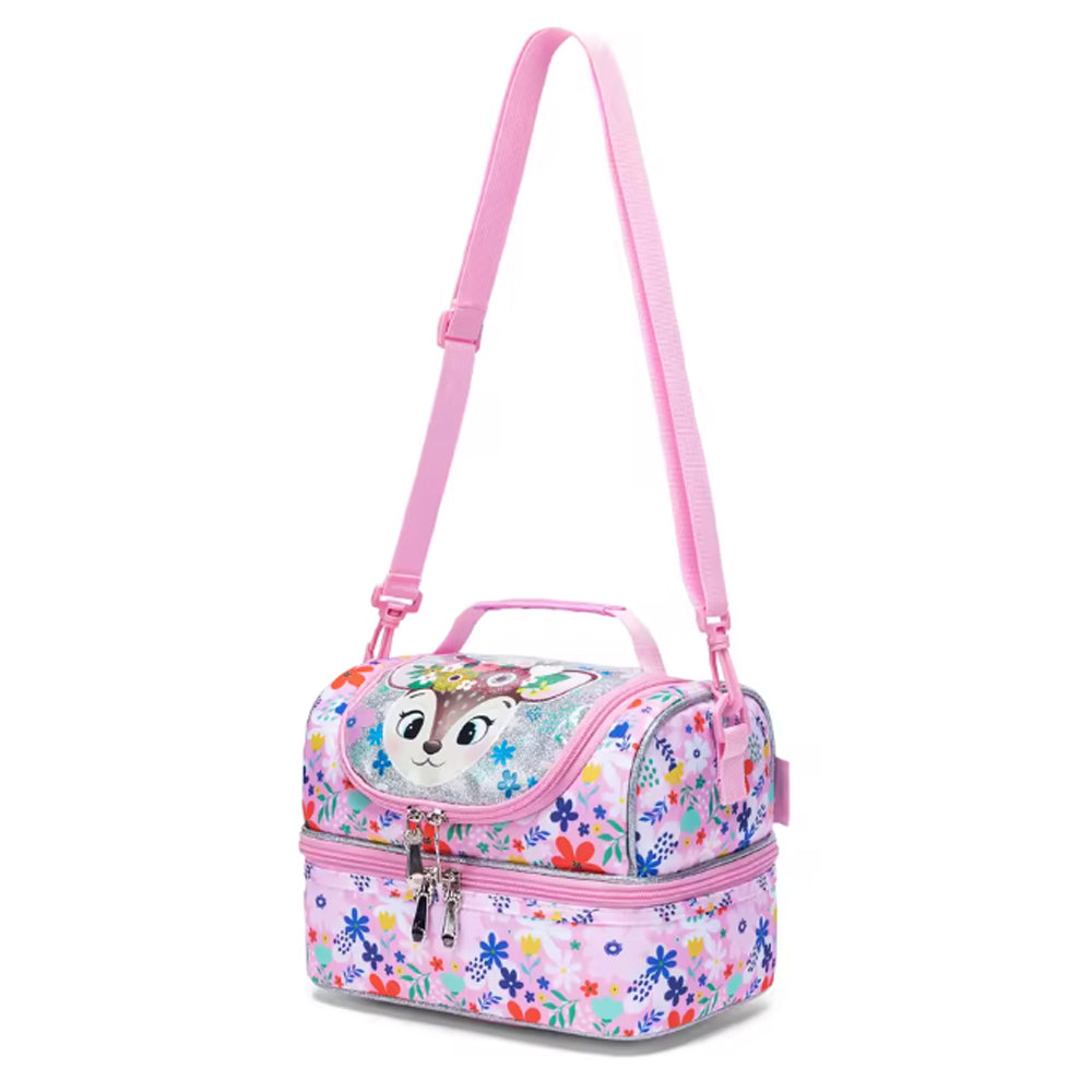 (NET) Cartoon Kids Lunch Bag Insulated Bento