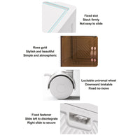 (Net) Multi-Function Storage Cabinet with Double Doors And 4 Layers