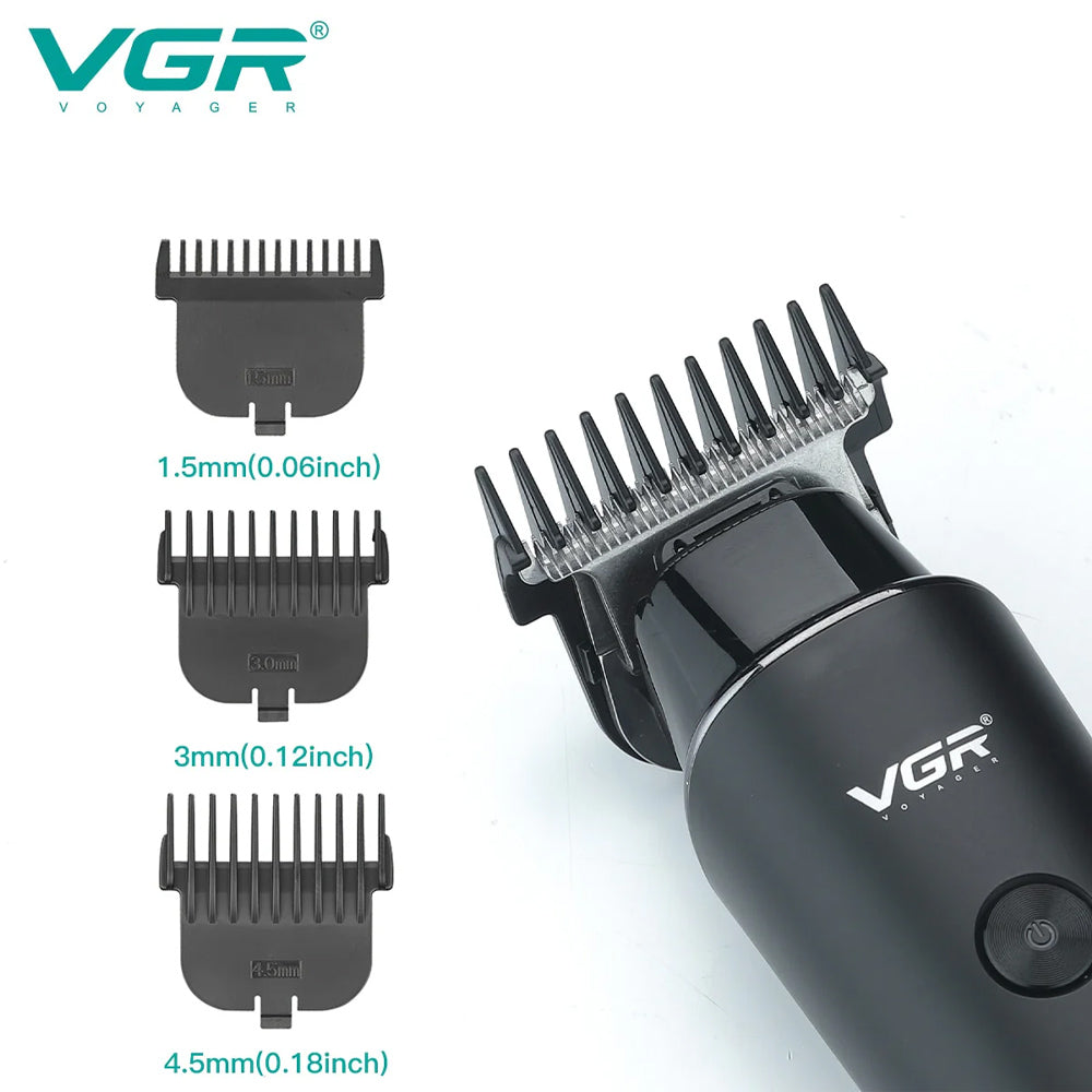 (NET)  VGR Professional Electric Hair Trimmer Cordless Beard & Hair Clipper For Men USB / V-937