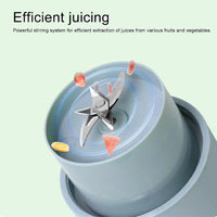 (Net) Straw Type, Juicing Cup, Portable Mini Juicer Straw Cup USB Rechargeable Electric Juicer Fruit Milkshake Blender / HP-08