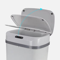 (Net) Smart Sensor Trash Can Plastic to Go Containers Woven Trash Can Smart Garbage Can Touchless Kitchen Box Garbage Storage Container / ZSW-L12